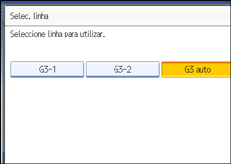 Ilustração do ecrã do painel de operação