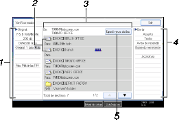 Ilustra&ccedil;&atilde;o de refer&ecirc;ncia numerada da ilustra&ccedil;&atilde;o do ecr&atilde; do painel de opera&ccedil;&atilde;o