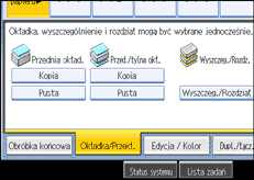 Ilustracja ekranu panela operacyjnego