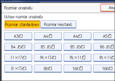 Ilustracja ekranu panela operacyjnego