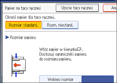 Ilustracja ekranu panela operacyjnego
