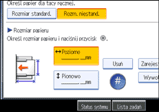 Ilustracja ekranu panela operacyjnego