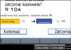 Ilustracja ekranu panela operacyjnego
