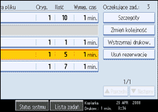 Ilustracja ekranu panela operacyjnego