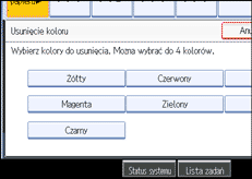 Ilustracja ekranu panela operacyjnego