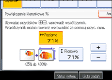 Ilustracja ekranu panela operacyjnego