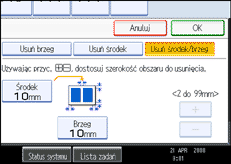 Ilustracja ekranu panela operacyjnego
