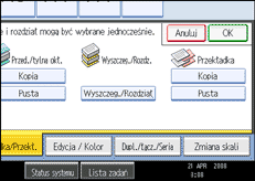 Ilustracja ekranu panela operacyjnego