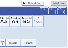 Ilustracja ekranu panela operacyjnego