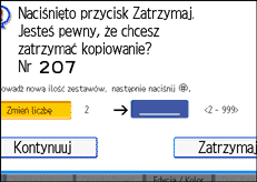 Ilustracja ekranu panela operacyjnego