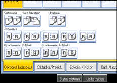 Ilustracja ekranu panela operacyjnego