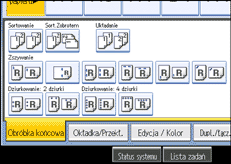 Ilustracja ekranu panela operacyjnego