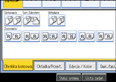 Ilustracja ekranu panela operacyjnego