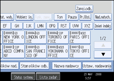 Ilustracja ekranu panela operacyjnego