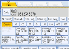 Ilustracja ekranu panela operacyjnego