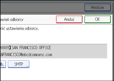 Ilustracja ekranu panela operacyjnego