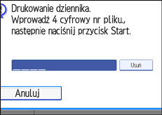 Ilustracja ekranu panela operacyjnego