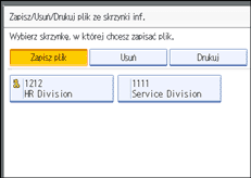 Ilustracja ekranu panela operacyjnego