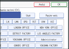 Ilustracja ekranu panela operacyjnego