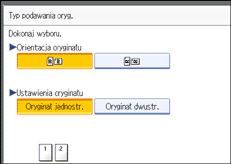 Ilustracja ekranu panela operacyjnego