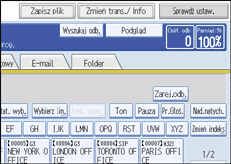 Ilustracja ekranu panela operacyjnego