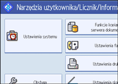 Ilustracja ekranu panela operacyjnego