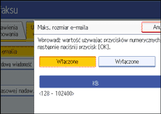Ilustracja ekranu panela operacyjnego