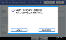Ilustracja przedstawia ekran panelu operacyjnego