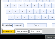 Ilustracja przedstawia ekran panela operacyjnego