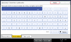 Ilustracja przedstawia ekran panela operacyjnego
