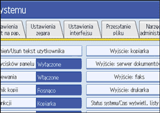 ilustracja ekranu panela operacyjnego
