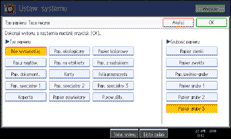 Ilustracja ekranu panela operacyjnego