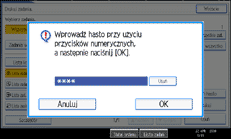 Ilustracja ekranu panela operacyjnego
