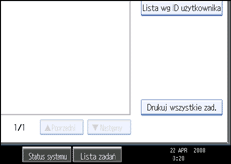 Ilustracja ekranu panela operacyjnego
