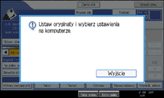 Ilustracja ekranu panelu operacyjnego
