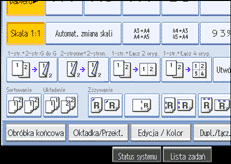 Ilustracja ekranu panela operacyjnego