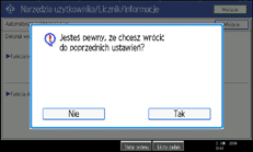 Ilustracja ekranu panela operacyjnego