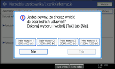 Ilustracja ekranu panela operacyjnego
