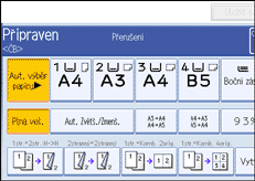 Ilustrace displeje ovl&aacute;dac&iacute;ho panelu