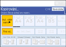 Ilustrace displeje ovl&aacute;dac&iacute;ho panelu