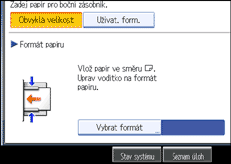 Ilustrace displeje ovl&aacute;dac&iacute;ho panelu