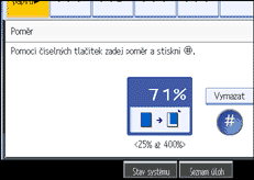 Ilustrace displeje ovl&aacute;dac&iacute;ho panelu