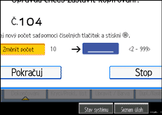 Ilustrace displeje ovl&aacute;dac&iacute;ho panelu