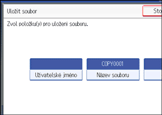 Ilustrace displeje ovl&aacute;dac&iacute;ho panelu