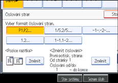 Ilustrace displeje ovl&aacute;dac&iacute;ho panelu