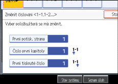 Ilustrace displeje ovl&aacute;dac&iacute;ho panelu