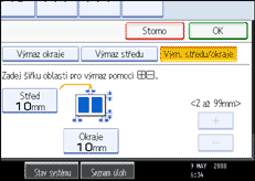 Ilustrace displeje ovládacího panelu