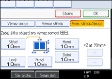 Ilustrace displeje ovl&aacute;dac&iacute;ho panelu