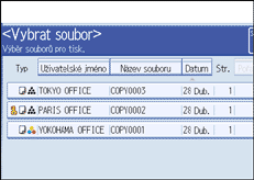 Ilustrace displeje ovládacího panelu