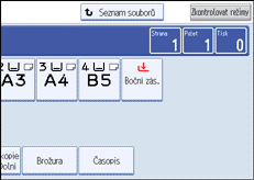 Ilustrace displeje ovl&aacute;dac&iacute;ho panelu
